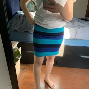 Lilly Pulitzer Blue Striped Skirt